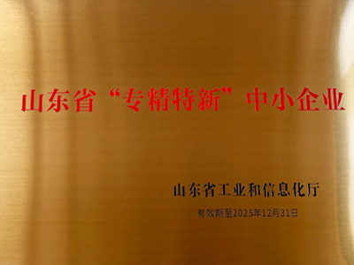 山東省“專精特新”中小企業(yè)